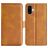 Mobigear Slim Magnet Housse iPhone 16 Etui Porte-Monnaie - Cognac