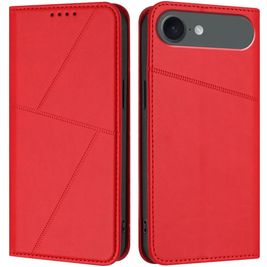 Mobigear Frosted Flip Housse iPhone Air Etui Porte-Monnaie - Rouge