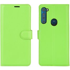 Mobigear Classic Housse Motorola One Fusion Plus Etui Porte-Monnaie - Vert