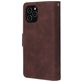 Mobigear Zipper Housse iPhone 12 Pro Etui Porte-Monnaie - Marron