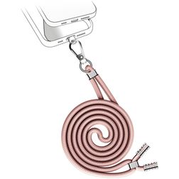 Valenta Lanyard - Cordon de téléphone universel ajustable - Metallic Rose