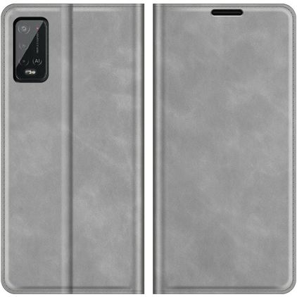 Mobigear Retro Slim Housse Wiko Power U20 Etui Porte-Monnaie - Gris