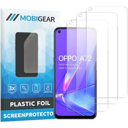 Mobigear OPPO A72 Protection d'écran Film - Compatible coque (Lot de 3)