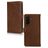 Mobilize Wallet Housse Samsung Galaxy A36 Etui en Cuir Véritable Porte-Monnaie - Marron