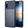 Mobigear Groove Coque Sony Xperia 10 III Coque arrière en TPU Souple - Bleu