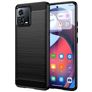 Mobigear Brushed Slim Coque Motorola Edge 30 Fusion Coque arrière en TPU Souple - Noir