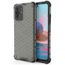 Mobigear Honeycomb Coque Xiaomi Redmi Note 10 4G Coque arrière Rigide Anti-Chocs - Noir