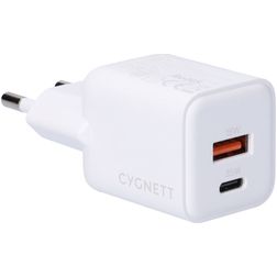 Cygnett Powerplus Double USB / USB-C Chargeur Sans câble Power Delivery 35W - Blanc