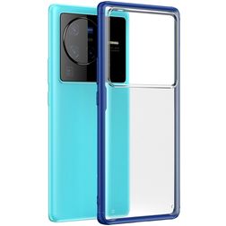Mobigear Shockproof Coque Vivo X80 Pro Coque arrière Rigide Anti-Chocs - Dark Blue