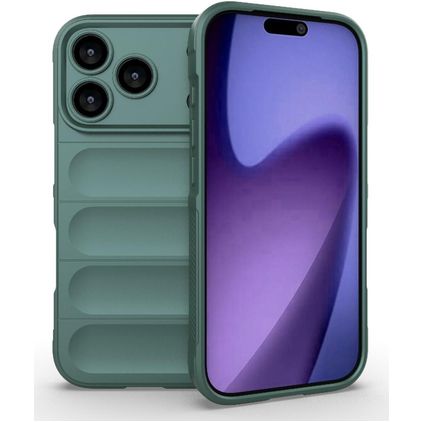 Mobigear Bumpy Coque iPhone 18 Pro Coque arrière en TPU Souple - Vert