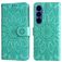 Mobigear Sunflower Housse Samsung Galaxy S26 Etui Porte-Monnaie - Vert