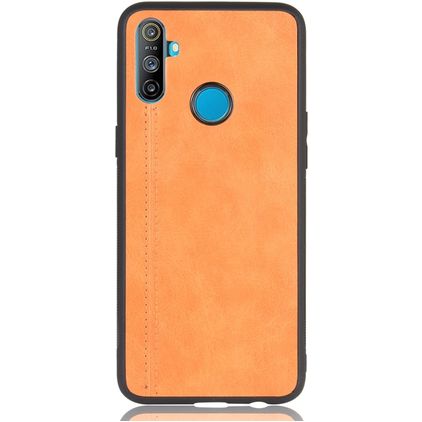 Mobigear Stitch Coque Realme C3 Coque arrière - Orange