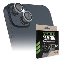 Striker Single Lens iPhone 14 Plus Verre trempé Protection Objectif Caméra - Compatible Coque - Noir