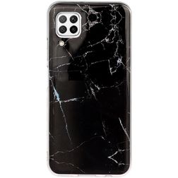 Mobigear Marble Huawei P40 Lite TPU souple Coque arrière - Noir