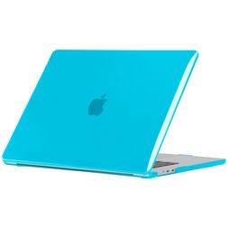 Mobigear Cream Matte Sparkling MacBook Air 13 Pouces (2022-2026) Coque - Bleu - Model A2681 / A3113 / A3240 / A3449