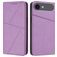 Mobigear Frosted Flip iPhone Air Étui Portefeuille - Violet