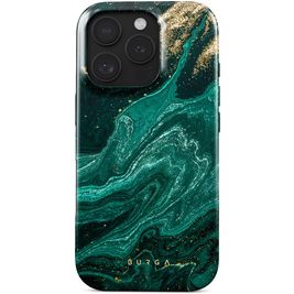 Burga Tough Coque iPhone 16 Pro Coque arrière Rigide Anti-Chocs - Emerald Pool