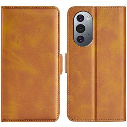 Mobigear Slim Magnet Housse Motorola Edge X30 Etui Porte-Monnaie - Cognac