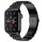 Mobigear Monaco Bracelet Acier Apple Watch Fermeture boucle déployante - 49/46/45/44 mm - Noir