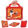 Mobigear Football Coque iPad Air 11 Pouces (2026) Coque arrière en EVA + Bandoulière + Support Amovible - Rouge