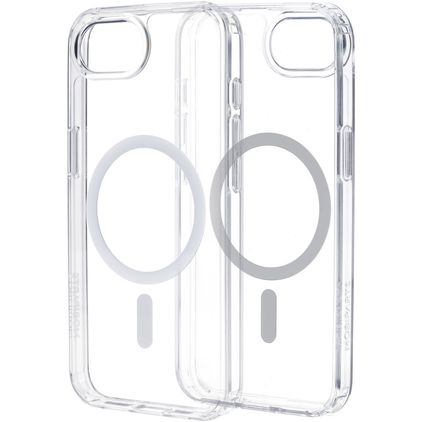 Mobiparts Hardcover Coque Transparente iPhone 17e MagSafe Coque arrière Rigide - Transparent