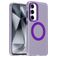 Mobigear Shockproof Samsung Galaxy S24 FE MagSafe Plastique rigide Coque arrière - Violet