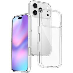 Mobigear Crystal Coque Transparente iPhone 17 Pro Coque arrière Rigide - Transparent