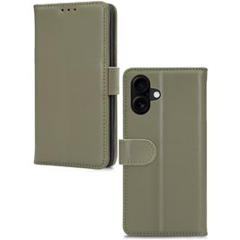 Mobilize Premium Gelly Housse iPhone 16 Plus Etui Porte-Monnaie - Vert