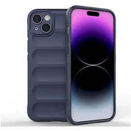 Mobigear Bumpy Coque iPhone 15 Plus Coque arrière en TPU Souple - Dark Blue