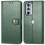 Mobigear Snap Button Housse Motorola Edge 30 Pro Etui Porte-Monnaie - Vert