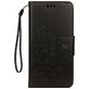 Mobigear Flowers Housse iPhone XR Etui Porte-Monnaie - Noir