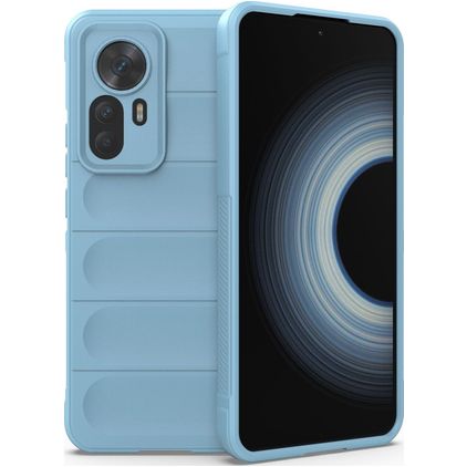Mobigear Bumpy Coque Xiaomi 12T Coque arrière en TPU Souple - Bleu