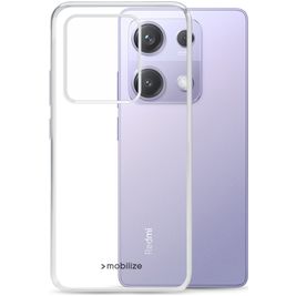 Mobilize Gelly Case Coque Transparente Xiaomi Redmi Note 14S Coque arrière en TPU Souple - Transparent