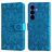 Mobigear Sunflower Housse Samsung Galaxy S26 Plus Etui Porte-Monnaie - Bleu