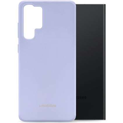 Mobilize Rubber Gelly Coque Samsung Galaxy S23 Ultra Coque arrière en TPU Souple - Pastel Purple