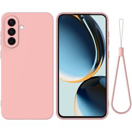 Mobigear Rubber Touch Coque Samsung Galaxy A56 Coque arrière en Silicone - Rose