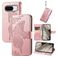 Mobigear Butterfly Housse Google Pixel 8 Etui Porte-Monnaie - Rose doré