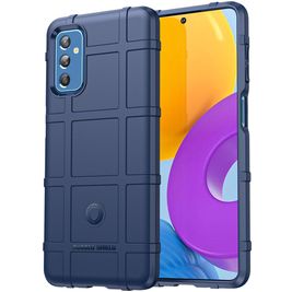 Mobigear Rugged Shield Coque Samsung Galaxy M52 Coque arrière en TPU Souple Anti-Chocs - Bleu