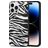 Mobigear Safari Coque iPhone 14 Pro Max Coque arrière en TPU Souple - Zèbre
