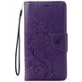 Mobigear Flowers Housse iPhone 8 Etui Porte-Monnaie - Violet