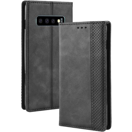 Mobigear Sensation Housse Samsung Galaxy S10 Etui Porte-Monnaie - Noir