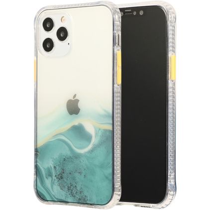 Mobigear Gradient Coque iPhone 12 Pro Max Coque arrière Rigide - Vert