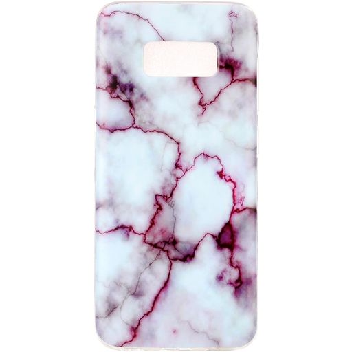 Mobigear Marble Coque Samsung Galaxy S8 Plus Coque arrière en TPU Souple - Violet