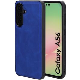 Mobiparts Classic Coque Samsung Galaxy A56 MagSafe Coque arrière en TPU,Similicuir - Sapphire Blue