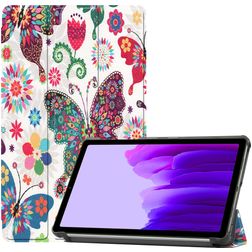 Mobigear Tri-Fold Coque Samsung Galaxy Tab A7 Lite Etui - Papillon