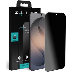 Elite Samsung Galaxy S26 Plus Verre trempé Protection d'écran Confidentialité - Compatible Coque - Noir