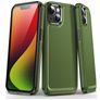 Mobigear Slim Armor Coque iPhone 15 Plus Coque arrière Rigide Anti-Chocs - Vert
