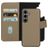 Mobiparts Housse Samsung Galaxy S24 MagSafe Etui avec Coque Détachable en Cuir Véritable Porte-Monnaie - Taupe