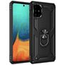 Mobigear Armor Ring Coque Samsung Galaxy A71 Coque arrière Rigide Anti-Chocs avec Anneau-Support - Noir
