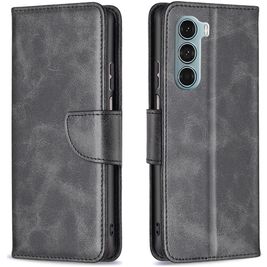Mobigear Excellent Housse Motorola Moto G200 5G Etui Porte-Monnaie - Noir